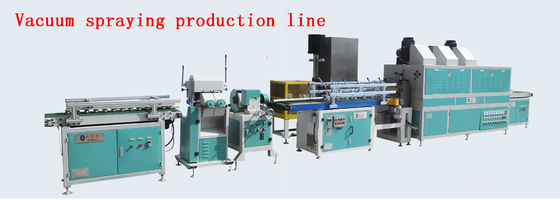 Lini Produksi Penyemprotan Vakum / Mesin Lini Pelapisan ISO9001 400W