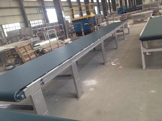 PVC 0.75KW 1320mm Width Conveyor Belt Machine Untuk Perabotan Panel