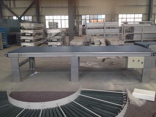 PVC 0.75KW 1320mm Width Conveyor Belt Machine Untuk Perabotan Panel