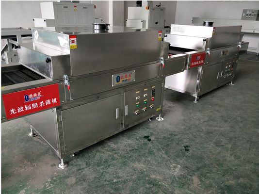 Efisien 10m / Min 2KW Mesh Belt Mesin Iradiasi Uv Komputer Putih Untuk Kotak Makanan atau Pakaian atau Papan