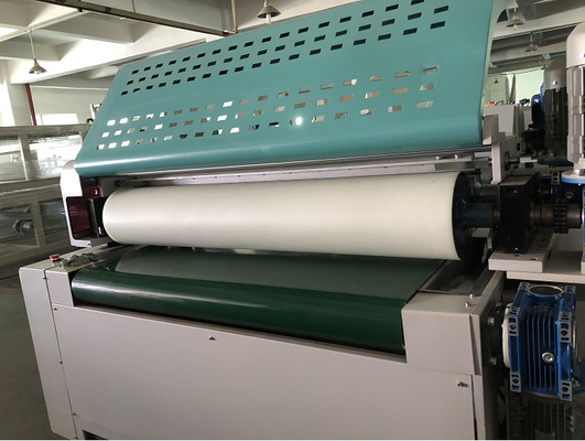 Untuk Ar Kaca Atau Lantai Kayu Atau Lembar Karet permukaan Rol Coating Mesin Dengan 220V / 50Hz Daya Dan Kecepatan 0-20m / Min