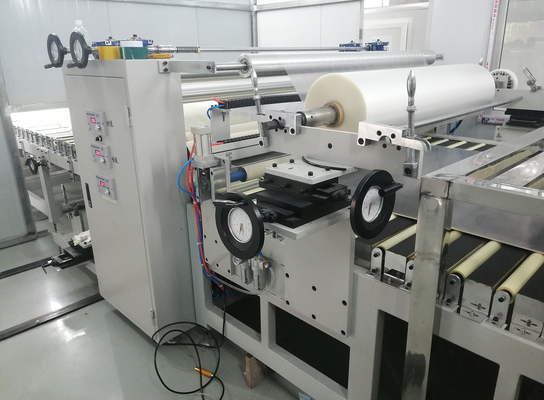 Kecepatan tinggi otomatis Rewinding Film Laminating Machine PLC Control