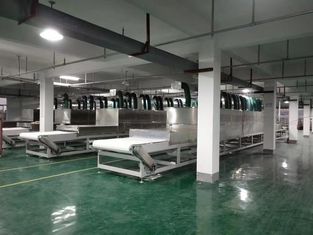 Mesin pengering gelombang mikro industri 10m/min 380V Untuk kotak papan atau kotak makan siang