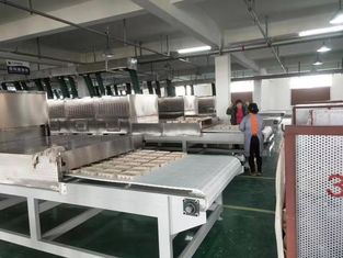 Mesin pengering gelombang mikro industri 10m/min 380V Untuk kotak papan atau kotak makan siang