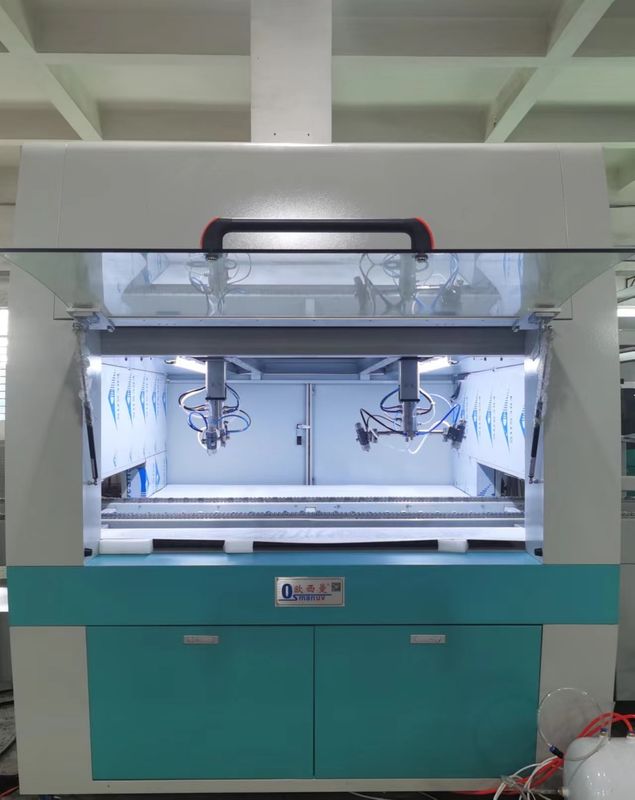 1100mm * 410mm * 1100mm Mesin Lapisan Semprot Otomatis dengan Diameter Senapan Semprot 1,0-1,5mm