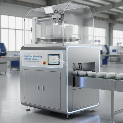 High-Speed Spin Coating System for Tableware | Mass Production Internal Coating