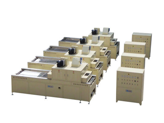 45KW LCD Recorder 360deg Uv Curing Conveyor With Adjustable Lamp Tube