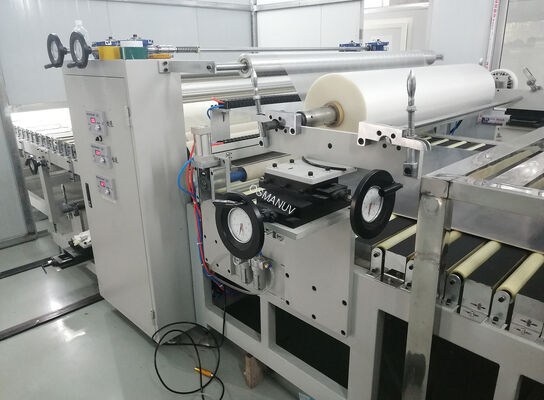 High Speed Automatic Rewinding Film Laminating Machine  PLC Control