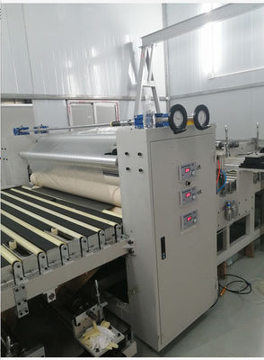 Pesawat Dari Papan atau Plastik atau Kaca 360-410V/50HZ Voltage Film Laminating Machine Dengan 6300*1550*1200mm Dimensi Umum
