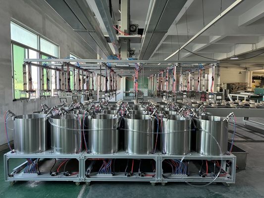 24-Station Rotary Coating Line untuk lapisan internal dari Pulp Molding.