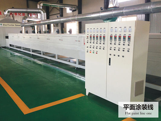 Mesin Pernis Uv Garis Pelapisan Sinar Ultraviolet ISO9001 L10000mm