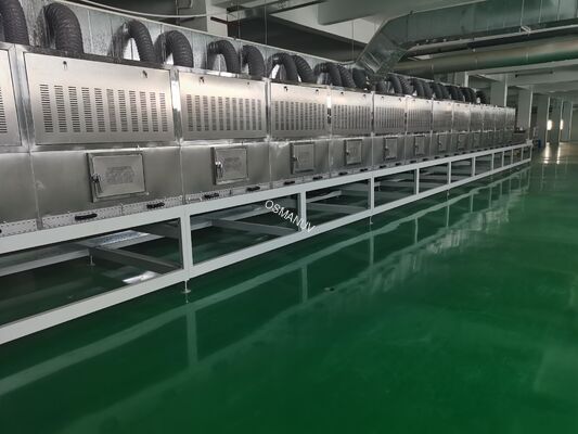 Intelligent Microwave Drying Production Line for Pulp Molding. PLC-Controlled, Perfil Pengeringan & Solusi Conveyor yang Dapat Dikustomisasi