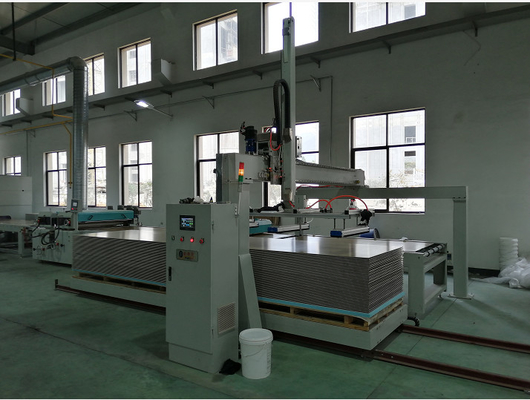 Mitsubishi PLC Control 4.5KW UV Coating Machine Untuk Papan Kalsium Silikat