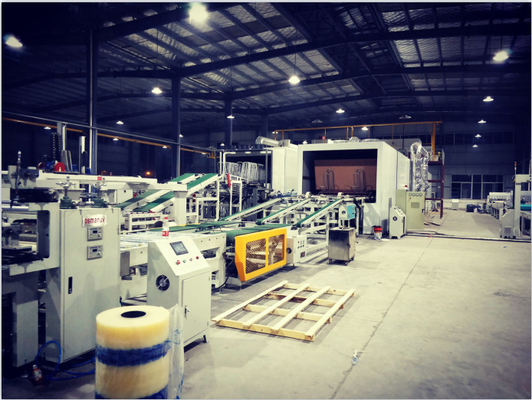 90deg Rotating Automatic UV Coating Machine Untuk Fiberboard Semen
