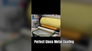 Mesin Pelapis Rol Lembaran Logam Gloss Tinggi